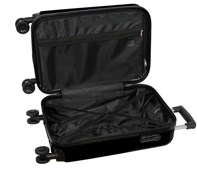 Safta Valise Cabine Kappa 20 Pouces Noir 34.5 x 55 x 20 cm - Trolley pour Voyage