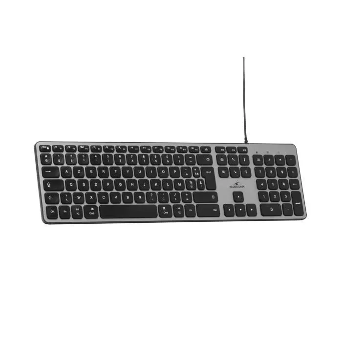 Bluestork KB Mac Clavier Filaire Noir Azerty Compatible Mac