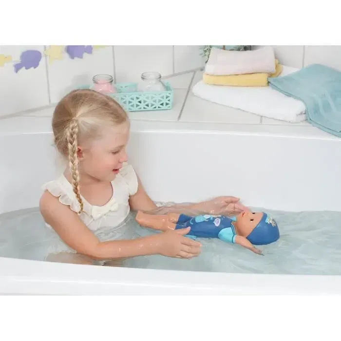 Baby Born - Ma Premiere Nage - Poupée Garçon Nageur de Bain 30 cm avec Tenue Intégrée - Jouet sans Pile pour Enfant Dès 1 an Baby Born - Ma Premiere Nage - Poupée Garçon Nageur de Bain 30 cm avec Tenue Intégrée - Jouet sans Pile pour Enfant Dès 1 an