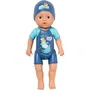 Baby Born - Ma Premiere Nage - Poupée Garçon Nageur de Bain 30 cm avec Tenue Intégrée - Jouet sans Pile pour Enfant Dès 1 an