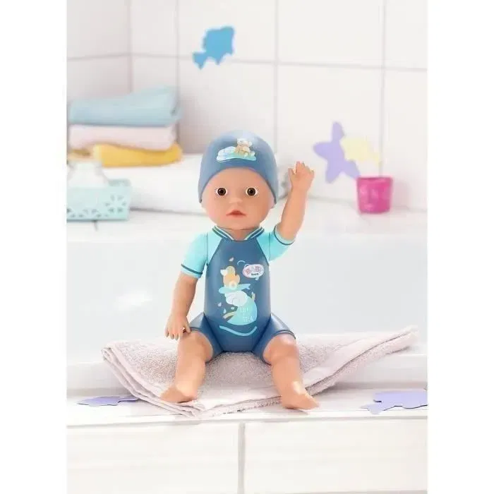 Baby Born - Ma Premiere Nage - Poupée Garçon Nageur de Bain 30 cm avec Tenue Intégrée - Jouet sans Pile pour Enfant Dès 1 an Baby Born - Ma Premiere Nage - Poupée Garçon Nageur de Bain 30 cm avec Tenue Intégrée - Jouet sans Pile pour Enfant Dès 1 an