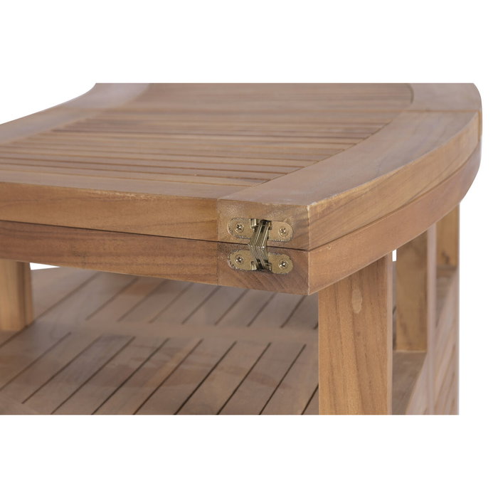 Ensemble Table + 2 Chaises Home ESPRIT Teck 95 X 70 X 108 CM