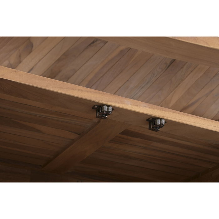 Ensemble Table + 2 Chaises Home ESPRIT Teck 95 X 70 X 108 CM