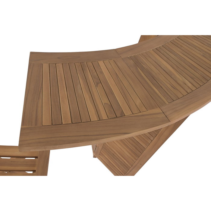 Ensemble Table + 2 Chaises Home ESPRIT Teck 95 X 70 X 108 CM