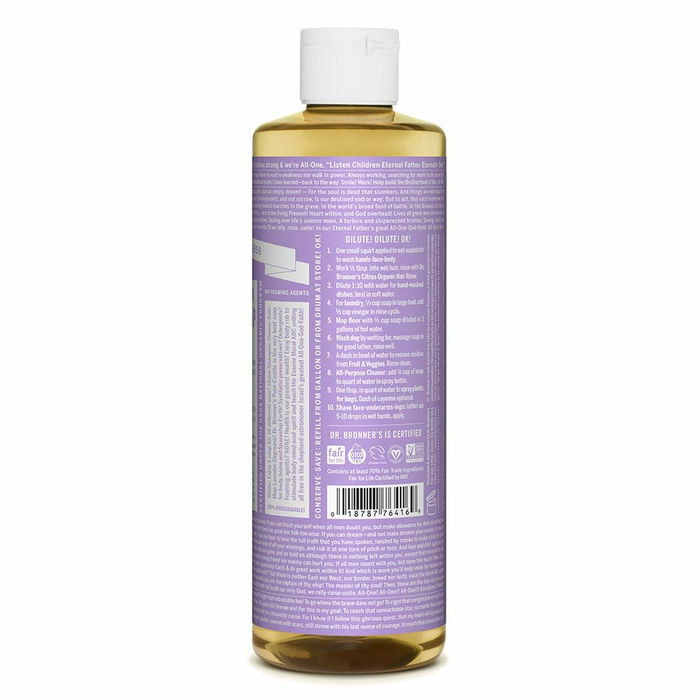 Dr Bronner's Savon Liquide Lavande 475 mL