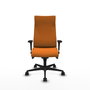Piqueras Y Crespo Fauteuil de direction Albacete, Similicuir Orange, Mécanisme Synchrone