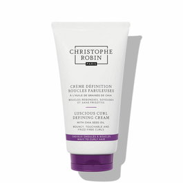 Christophe Robin - Crème Définissante Luscious Curl 150ml, Contrôle le Frizz, Redonne Vie aux Ondes et Boucles, avec Huiles de Chia et Nigelle