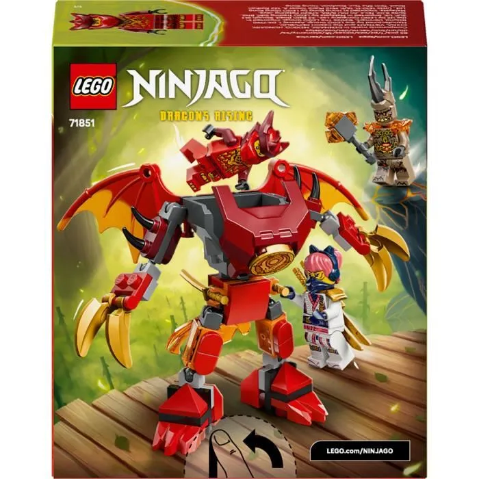 Lego Ninjago 71851 Pack de Combat Robot Dragon de Kai - Jouet de Construction 6 ans - Série TV Saison 4 Le soulèvement des dragons Lego Ninjago 71851 Pack de Combat Robot Dragon de Kai - Jouet de Construction 6 ans - Série TV Saison 4 Le soulèvement des dragons