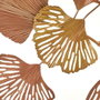 BigBuy Home Décoration murale Fleurs Cuivre Doré Fer 100 x 4 x 48 cm