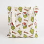 Cerdá Sac Shopping The Grinch en coton, vert, 36 x 39 x 0,4 cm - Enfant 3 ans