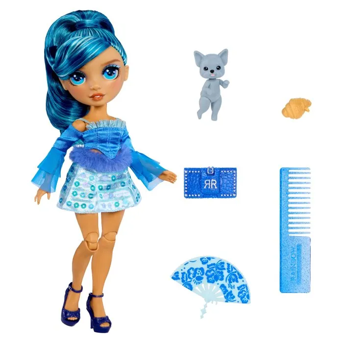 Rainbow High Pretty in Paris - Skyler - Poupée Mannequin Bleu Rainbow High Pretty in Paris - Skyler - Poupée Mannequin Bleu