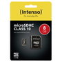 Intenso microSDHC 8 Go Classe 10 avec adaptateur