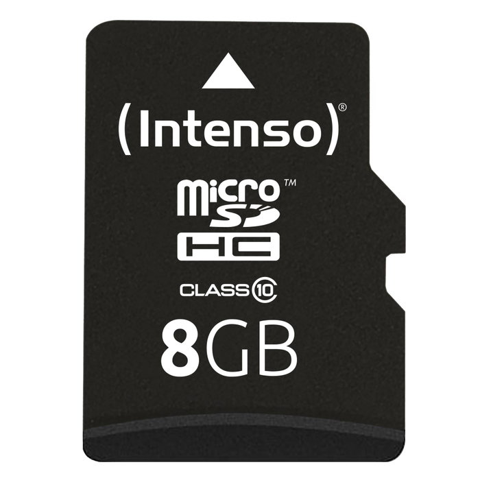 Intenso microSDHC 8 Go Classe 10 avec adaptateur Intenso microSDHC 8 Go Classe 10 avec adaptateur