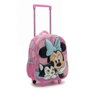 Cerdá Sac à dos trolley enfant Minnie 3D Disney Rose