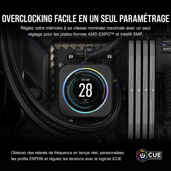 Mémoire RAM Corsair CMK32GX5M2B6400Z36 16 GB DDR5 5600 MHz 6400 MHz