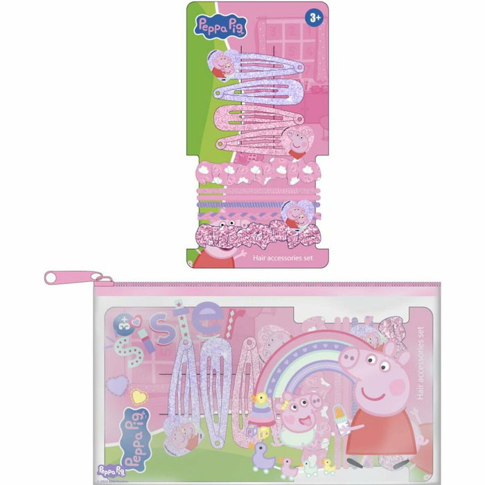 Cerdá Accessoires pour les Cheveux Peppa Pig Rose 10 Pièces