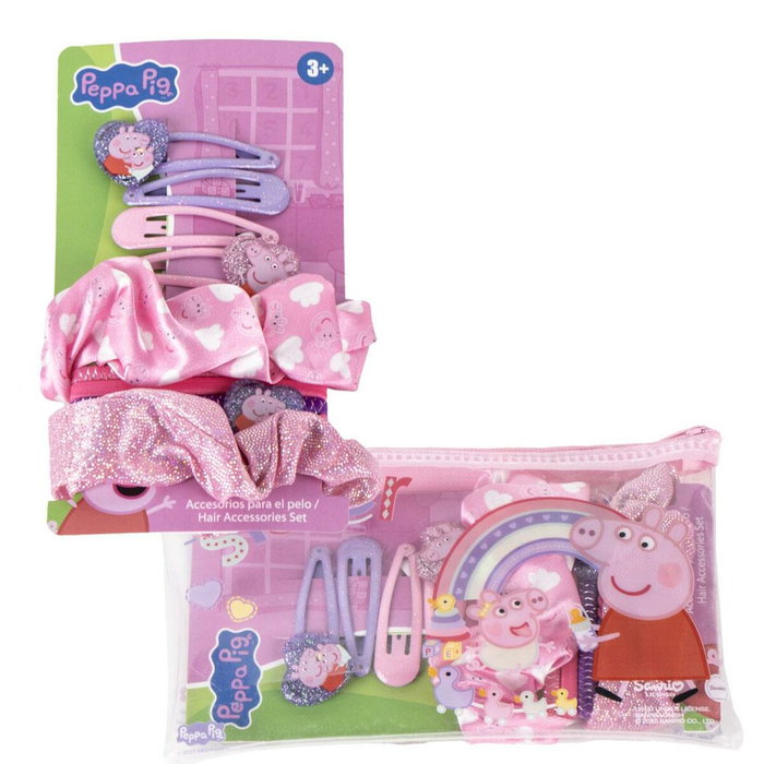Cerdá Accessoires pour les Cheveux Peppa Pig Rose 10 Pièces