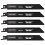 WOLFPACK LINEA PROFESIONAL Lames de scie sabre métal 152mm - 18T (Lot de 5)