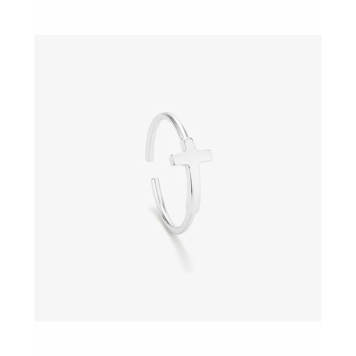 Radiant Anillo Cruz Silver BASICS Taille 53