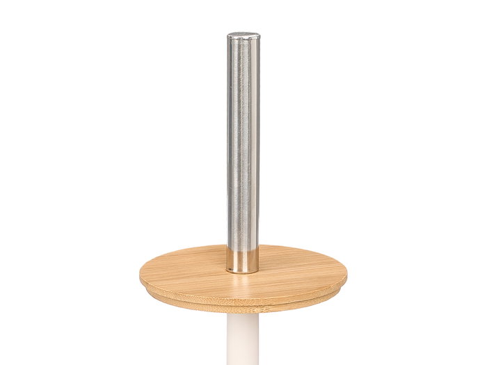 Berilo Escobillero Plastique et Bambou Beige 9x36x9 cm (Set de 12)