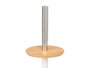 Berilo Escobillero Plastique et Bambou Beige 9x36x9 cm (Set de 12)