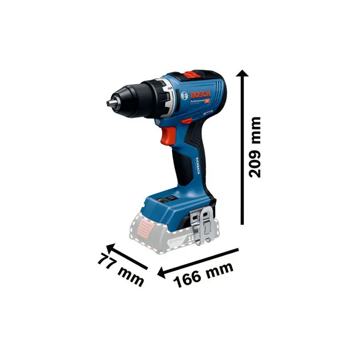 Bosch Professional Perceuse-Visseuse à Percussion Sans Fil GSB 18V-65 (06019N3201) - 18 V, Sans Batterie Ni Chargeur, Mandrin 13 mm, 1.12 kg, Livrée en Coffret L-Boxx