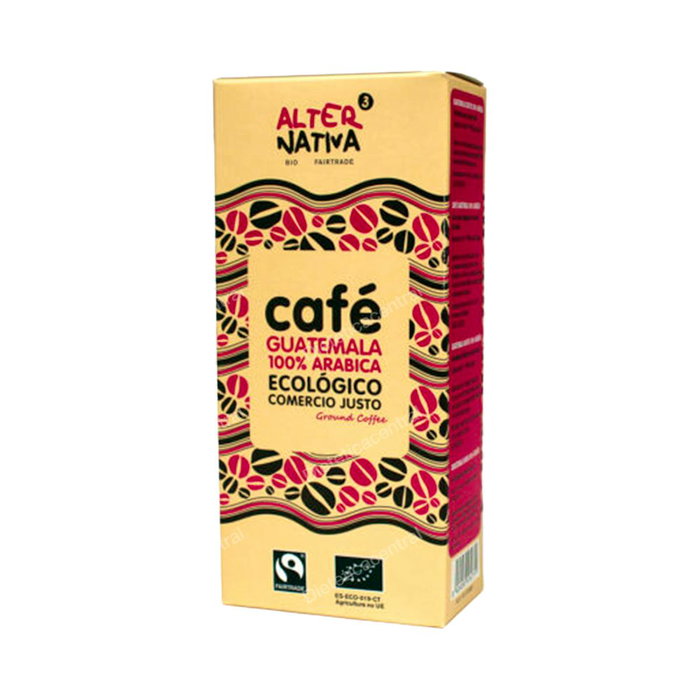 ALTERNATIVA 3 Café Expresso Moulu 250g Eco - Café moulu de commerce équitable, torréfaction lente, idéal pour cafetière expresso ALTERNATIVA 3 Café Expresso Moulu 250g Eco - Café moulu de commerce équitable, torréfaction lente, idéal pour cafetière expresso