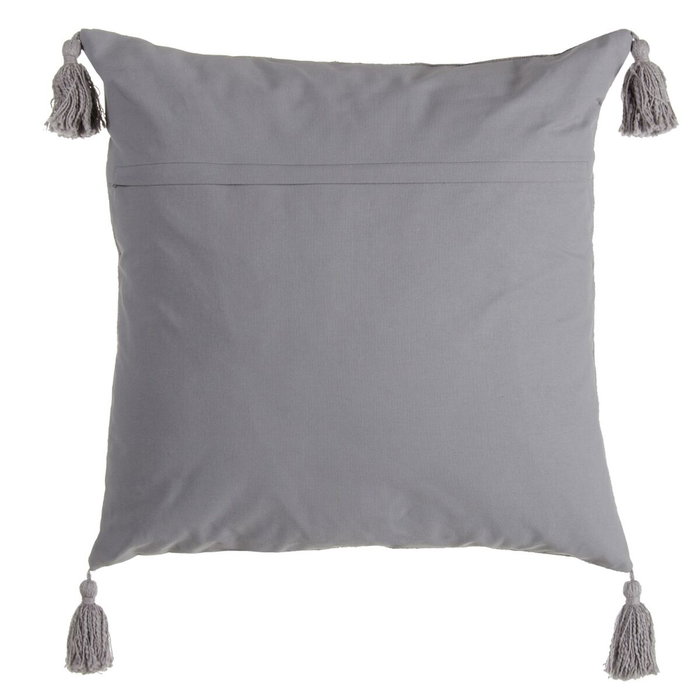 BigBuy Home Coussin Gris Carré 60 x 60 cm