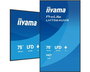 Iiyama - Écran professionnel tactile 75" UHD 4K (3840x2160) - Panneau VA DLED - Haze 25% 500 cd/m² - Compatible mode Portrait et Paysage - Android 14, WiFi, USB-C, 2x HDMI, 24/7