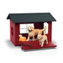 Schleich 42722 - Niche avec Golden Retriever, coffret Farm World, figurine pour enfant dès 4 ans