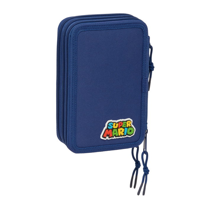 Fourre-tout Super Mario Mamma mia Rouge Blue marine 12,5 x 19,5 x 5,5 cm 37 Pièces