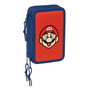 Fourre-tout Super Mario Mamma mia Rouge Blue marine 12,5 x 19,5 x 5,5 cm 37 Pièces