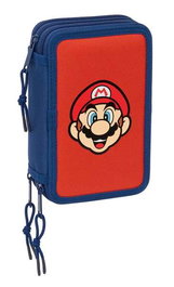 Safta Plumier triple 37 pièces Super Mario Mamma Mia 12.5x19.5x5.5 cm pour enfants à partir de 36 mois
