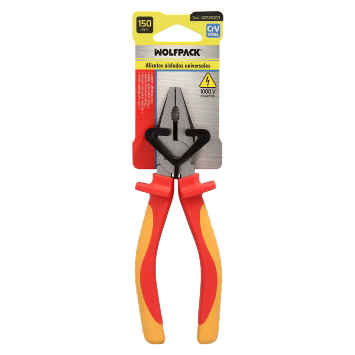 WOLFPACK LINEA PROFESIONAL Pinces universelles isolées 1000V 150mm