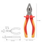 WOLFPACK LINEA PROFESIONAL Pinces universelles isolées 1000V 150mm