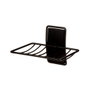 Porte-savon Command Noir mat Métal Plastique Mat 3 Pièces