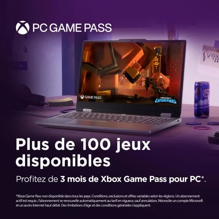 Lenovo LOQ Essential 15IRX11 - PC Portable Gamer 15,6" FHD 144 Hz - Intel Core i5-13450HX, NVIDIA GeForce RTX 5050 6 Go, 16 Go RAM, 512 Go SSD - Clavier AZERTY (Sans Windows)