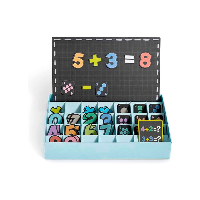 APLI KIDS - Jeu magnétique Numéros 19444 pour l'apprentissage des mathématiques avec 51 aimants et 1 scénario - À partir de 5 ans