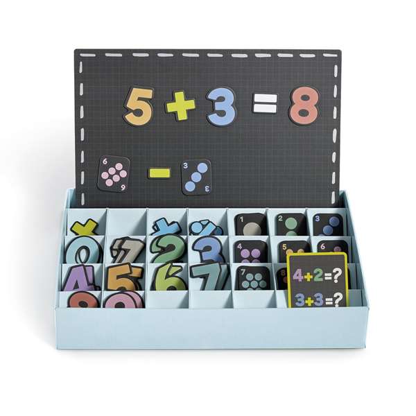 APLI KIDS - Jeu magnétique Numéros 19444 pour l'apprentissage des mathématiques avec 51 aimants et 1 scénario - À partir de 5 ans