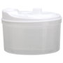 Easy Make Essoreuse à salade avec bol transparent et couvercle blanc