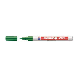 Edding Marqueur Paint 751 Vert (Ref. 4-751004) - Marqueur permanent à encre peinture pour surfaces lisses