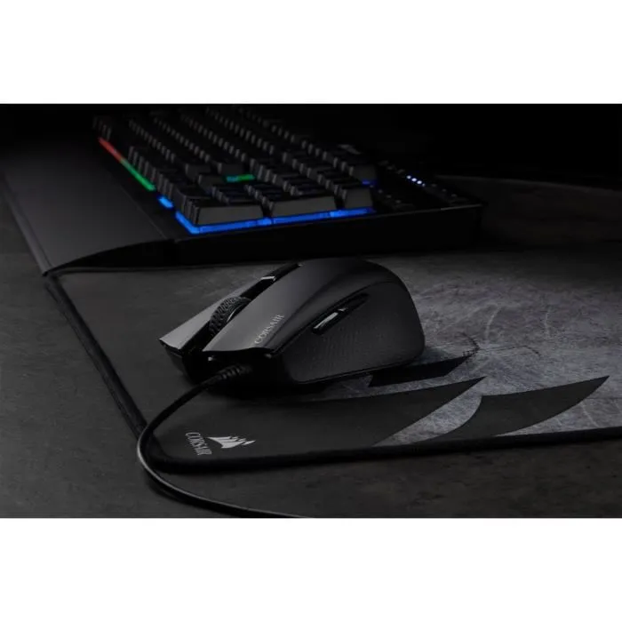 CORSAIR Souris Gamer Optique HARPOON RGB PRO FPS/MOBA - Rétroéclairé RGB LED - 12000 DPI - Noir (CH-9301111-EU)