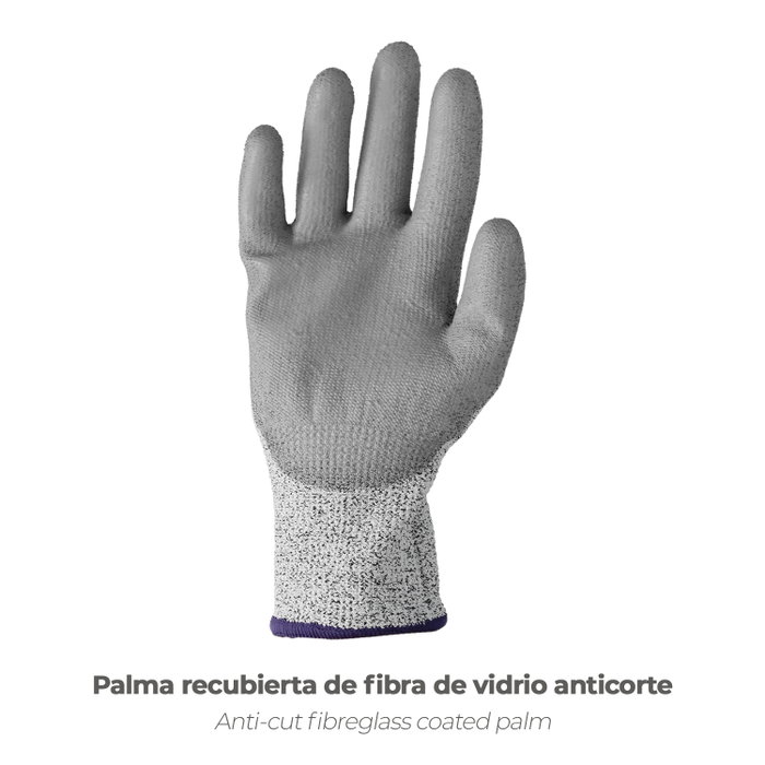 WOLFPACK LINEA PROFESIONAL Gant anticoupure en fibre de verre 9 pouces