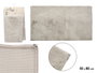 Giftdecor Tapis Rabbit 50x80 cm Gris Clair en Polyester (Set de 6)