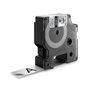 Dymo 18487 - Ruban d'étiqueteuse vinyle, couleur noir métallisé, compatible