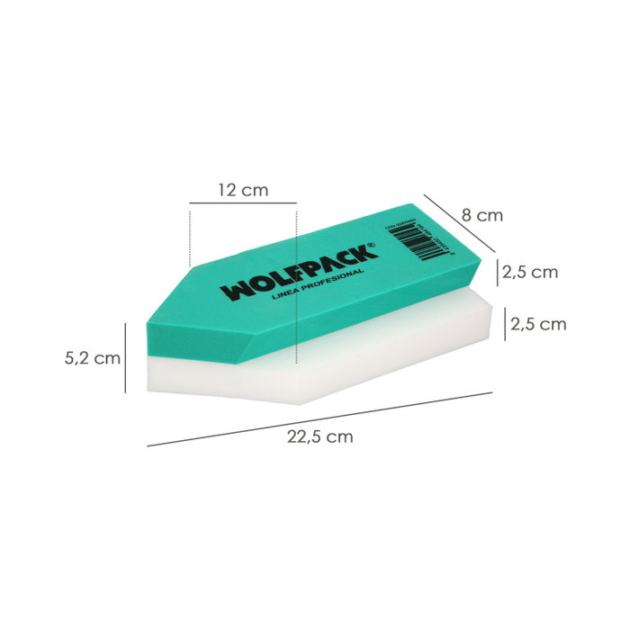 WOLFPACK LINEA PROFESIONAL Talocha Remolinar Angular 22,5x12 cm