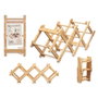 KINVARA Botellero Plegable en Bambou, Naturel
