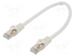 GEMBIRD Cordon de raccordement Cat 6a S/FTP blanc 0,25m RJ45