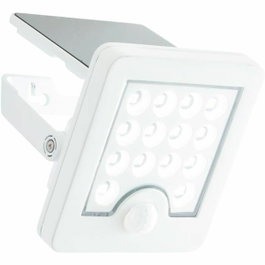 Brilliant LUTON Applique extérieure LED et solaire avec détecteur de mouvement, blanc