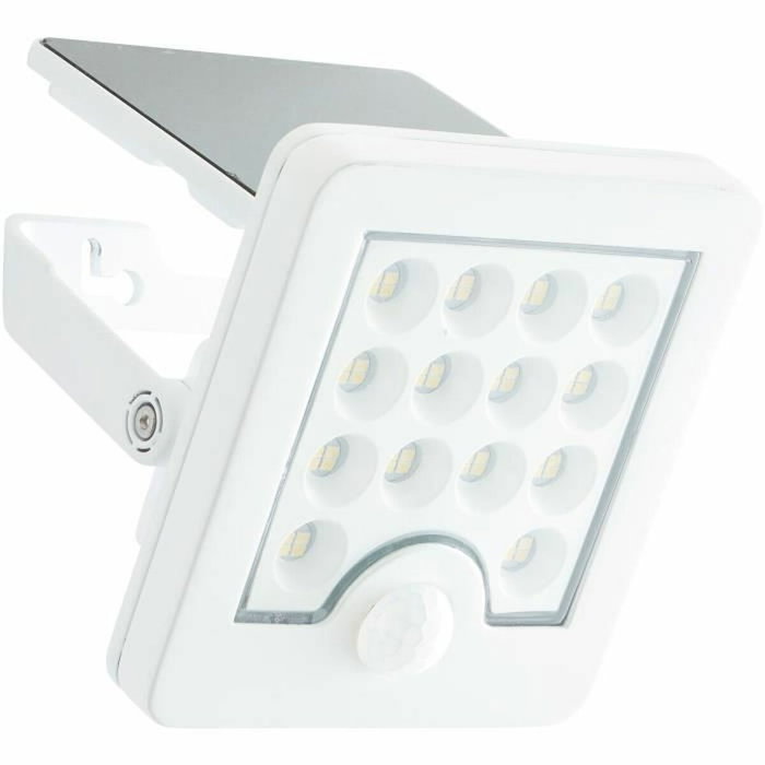 Brilliant LUTON Applique extérieure LED et solaire avec détecteur de mouvement, blanc Brilliant LUTON Applique extérieure LED et solaire avec détecteur de mouvement, blanc